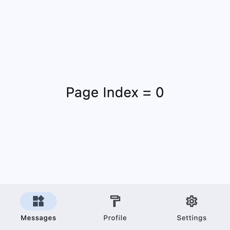 Adaptive navigation example switching between a navigation bar and a navigation rail with an end drawer
